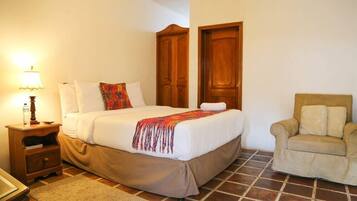 Down comforters, individually decorated, individually furnished