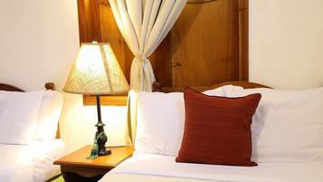 Down comforters, individually decorated, individually furnished