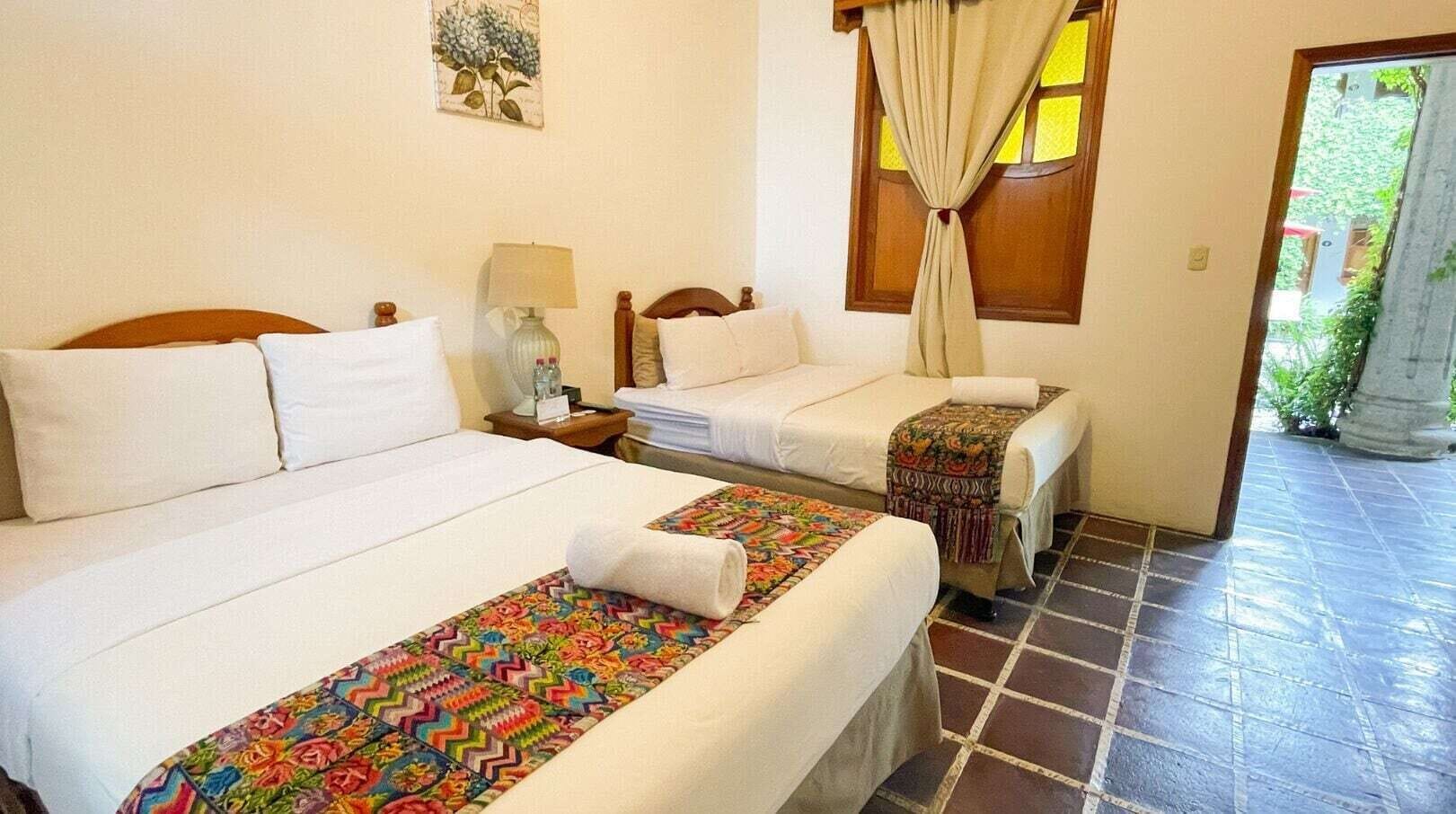 Down comforters, individually decorated, individually furnished