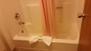 Room | Bathroom | Combined shower/tub - Olympia Motel (Wisconsin Dells)