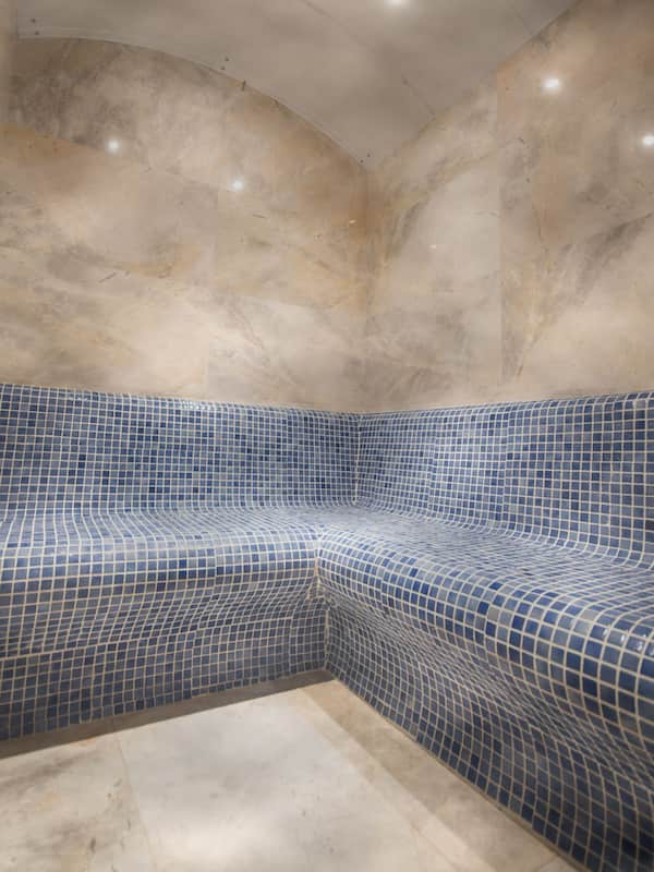 Sauna, steam room, body scrubs, facials, manicures and pedicures