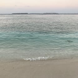On the beach, scuba diving