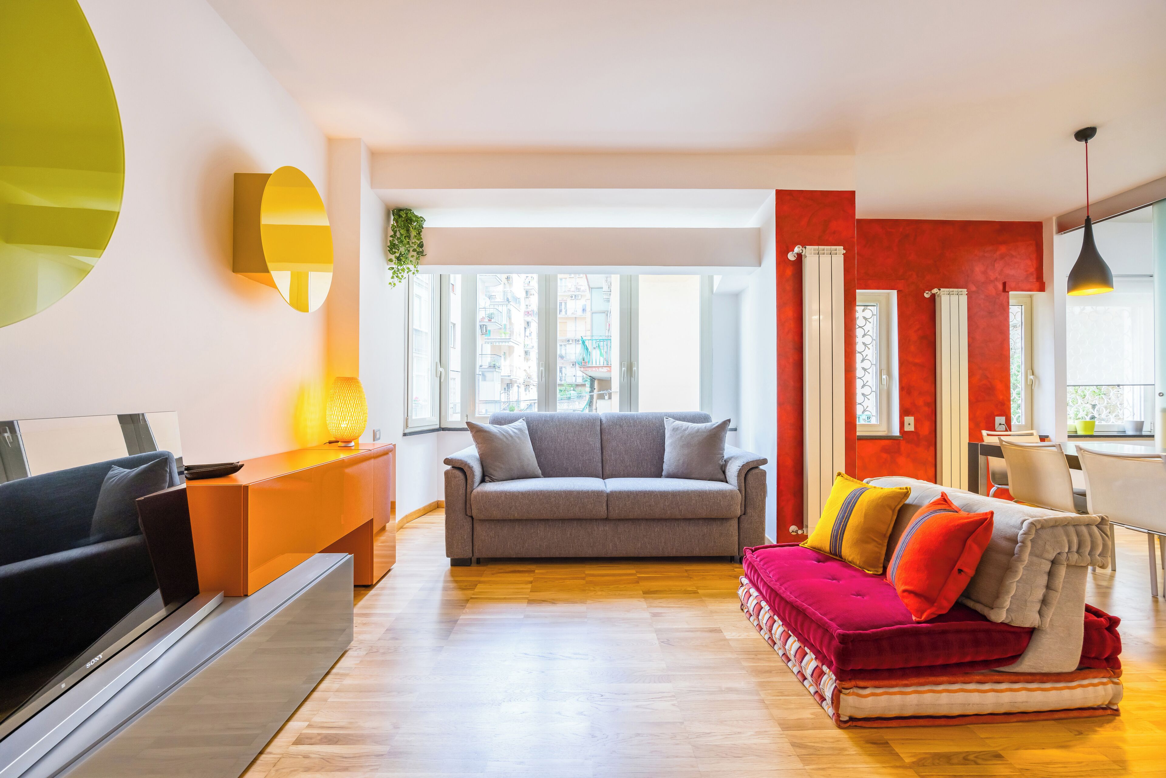 Apartment (2 Bedrooms) | Living area | 32-inch TV with cable channels