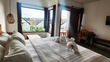 Kamar Double, 1 kamar tidur, balkon | Meja kerja, Wi-Fi gratis, dan seprai linen