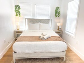 2 bedrooms, iron/ironing board, travel crib, free WiFi