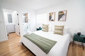 Iron/ironing board, travel crib, free WiFi, bed sheets