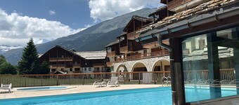 Apartment 'Résidence Les Alpages De Val Cenis' with Mountain View, Shared Pool and Wi-Fi