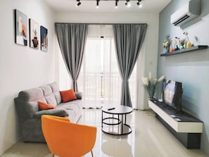 Condo, 3 Bedrooms, Balcony, City View | Living room - Ipoh Cove Hillside Mini Waterpark Family Suite (Ipoh)