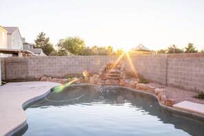 A heated pool