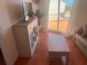 Living area - Renov. Apartment Sea view Swimming pool Air conditioning Large terrace Own parking lot (Peniscola)