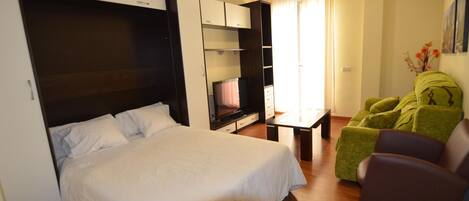 1 غرفة نوم وملاءات أسرّة