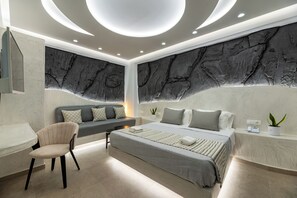 Chambre Double Deluxe, balcon, vue partielle sur la mer