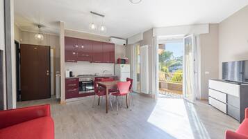 Monolocale Basic | Cucina privata | Macchina per caffè espresso, bollitore elettrico