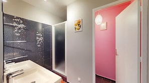 Shower, hair dryer