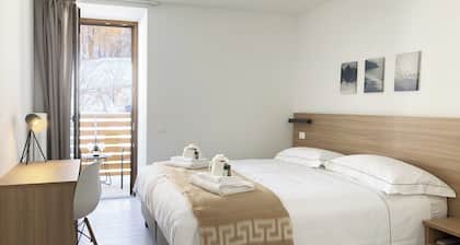 Apartment 2+2 with terrace overlooking the village (203)