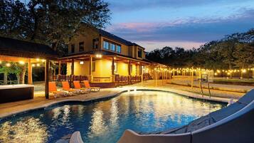 A heated pool