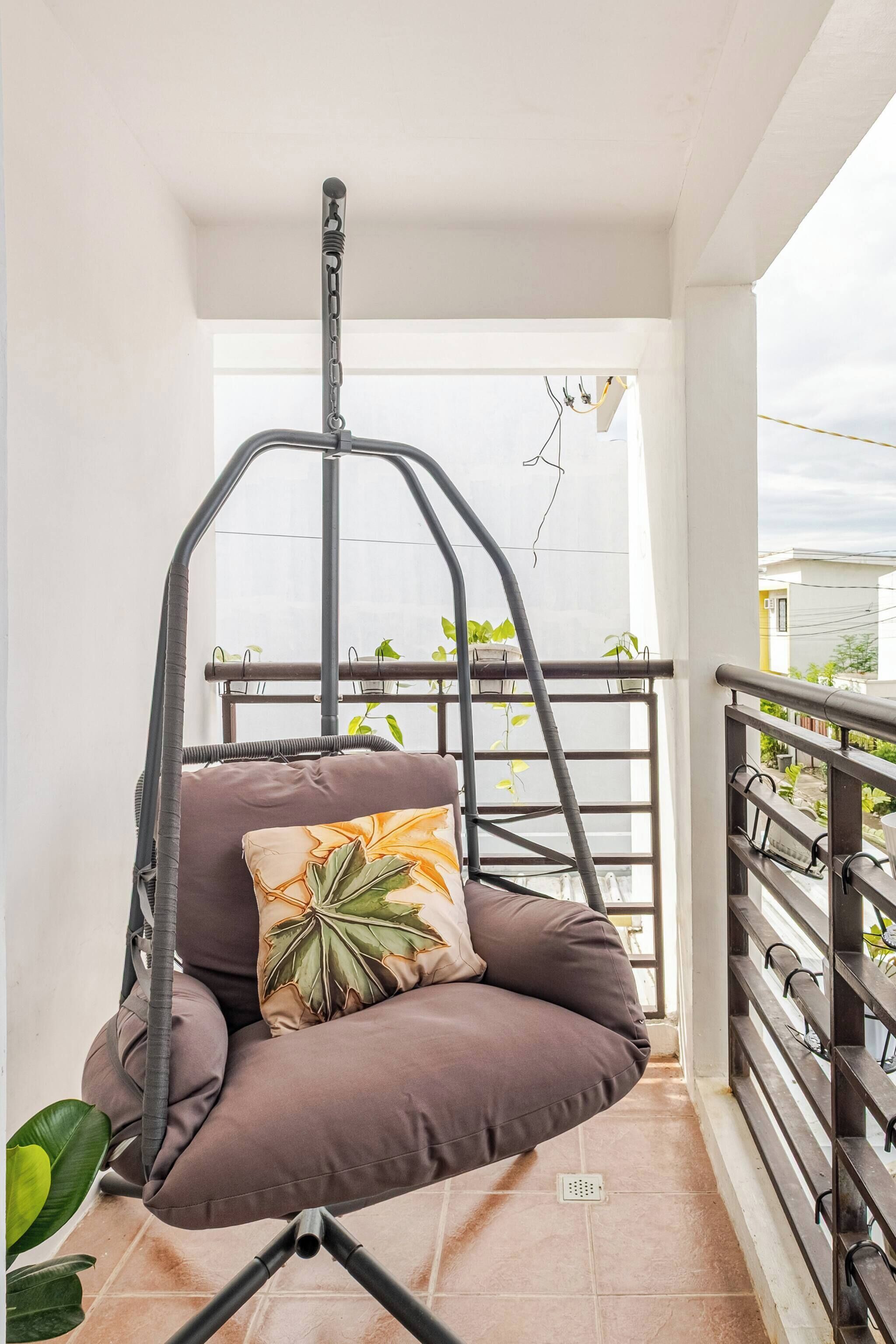 Casa, 3 habitaciones, balcón, vista al jardín | Balcón