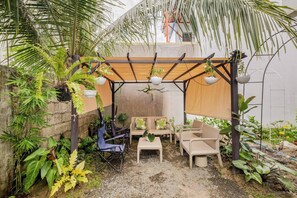 Ferienhaus, 3 Schlafzimmer, Balkon, Gartenblick | Terrasse/Patio