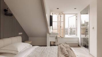 2 slaapkamers, een bureau, een strijkplank/strijkijzer, gratis wifi