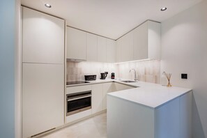 Toetasjesleilighet – city, 1 dobbeltseng, ikke-røyk | Eget tekjøkken | Espressomaskin, vannkoker og brødrister