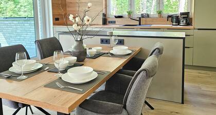 Lychensee villa with lake view, conservatory, fireplace and sauna