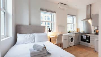 In-room safe, desk, laptop workspace, blackout drapes