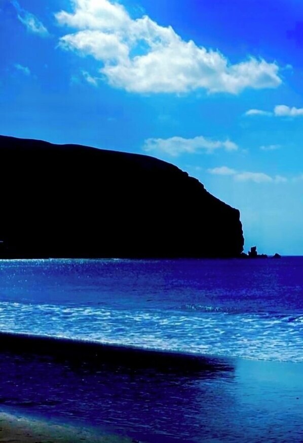 Plage à proximité, chaises longues