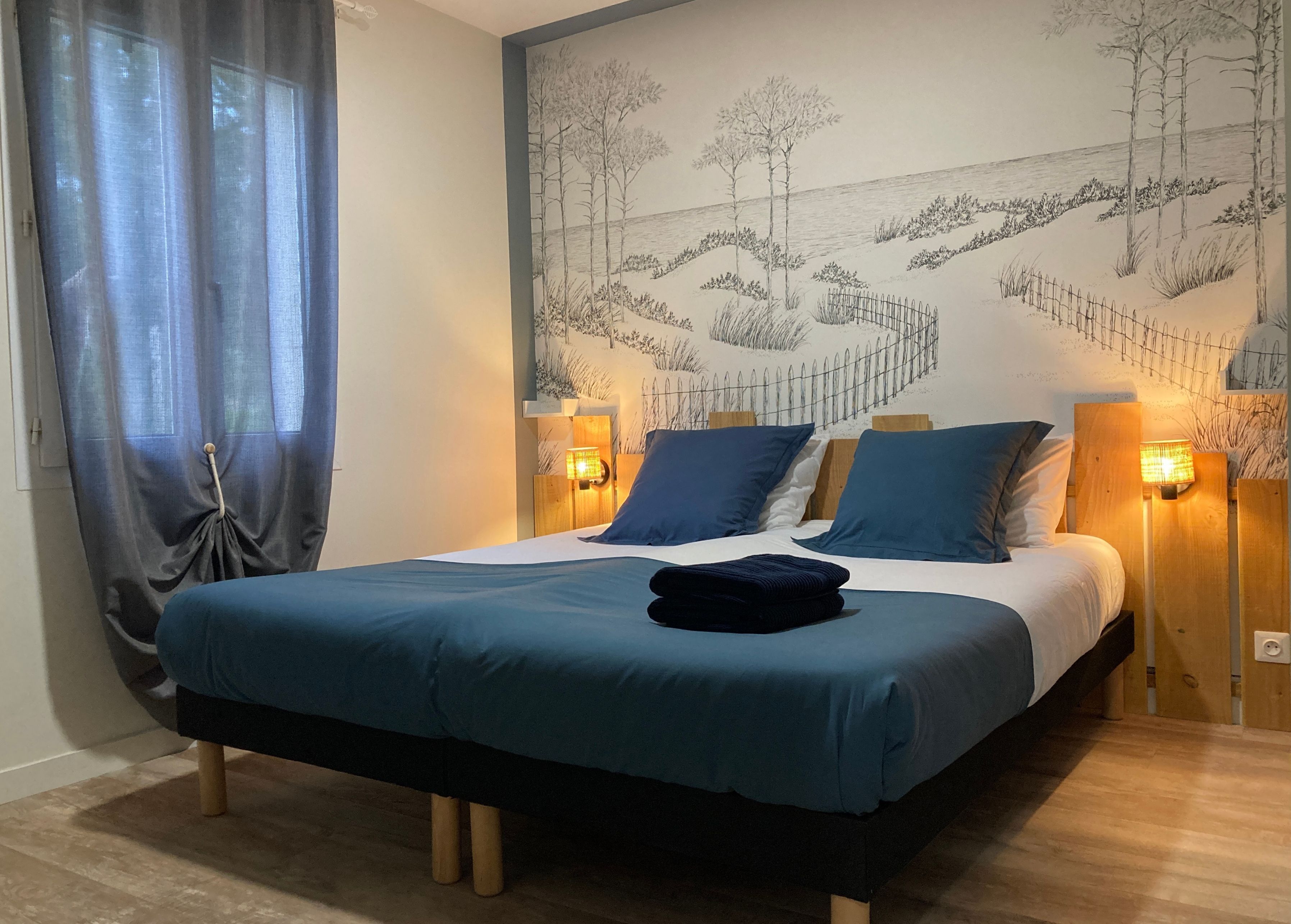 6 chambres, fer et planche à repasser, lit parapluie, Wi-Fi gratuit