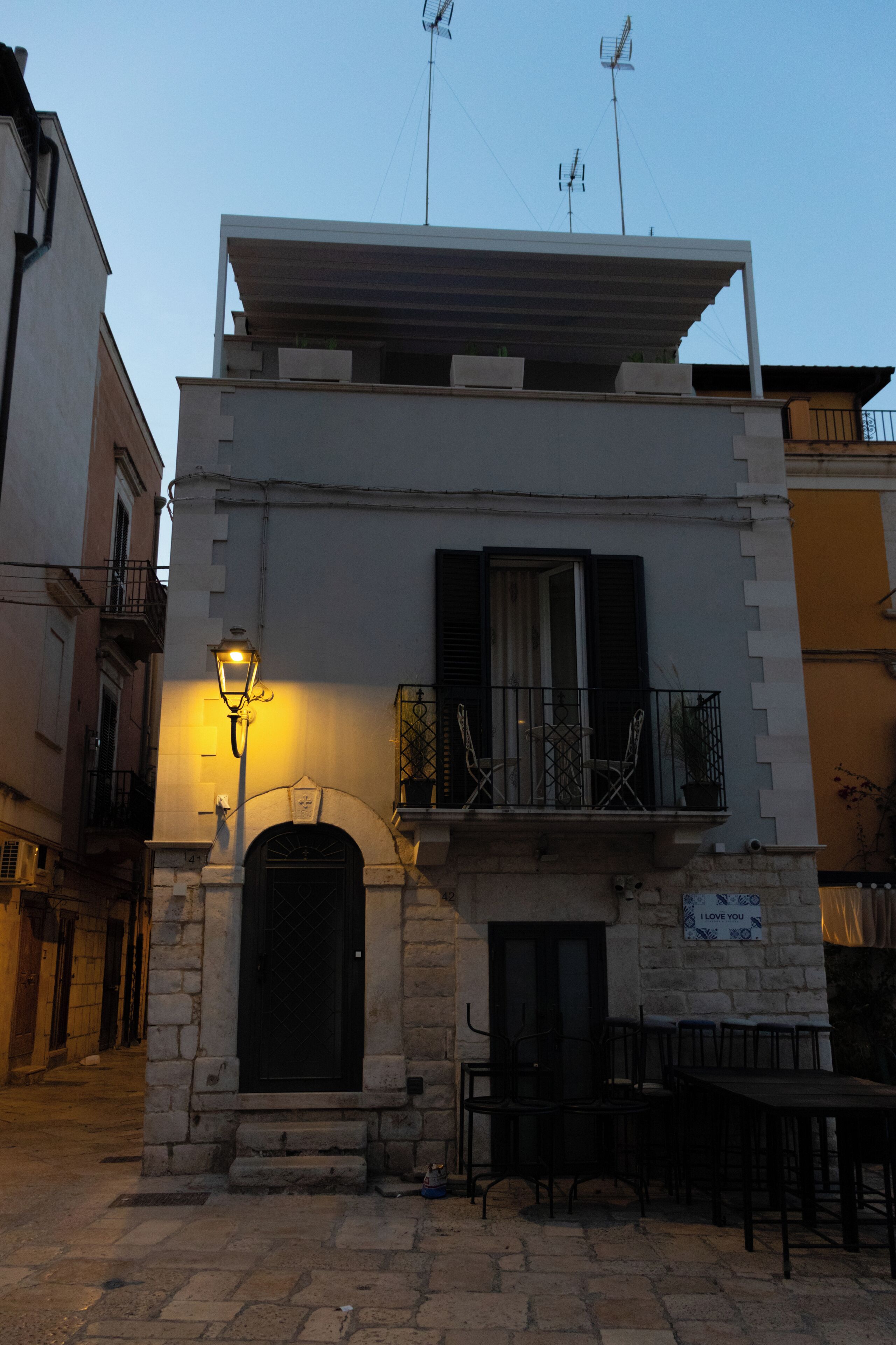 Fassade der Unterkunft