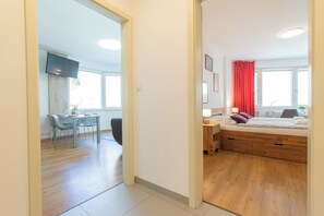 1 bedroom, iron/ironing board, travel crib, WiFi