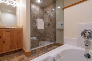 Hair dryer, towels