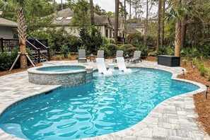 A heated pool - Sunset Rentals | 8 Governors Lane (Hilton Head Island)