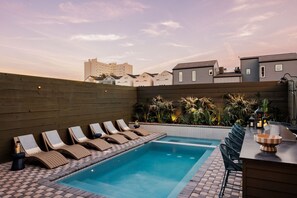 Outdoor pool, a heated pool - Modern New Homes | Heated Pools and Spas (New Orleans)