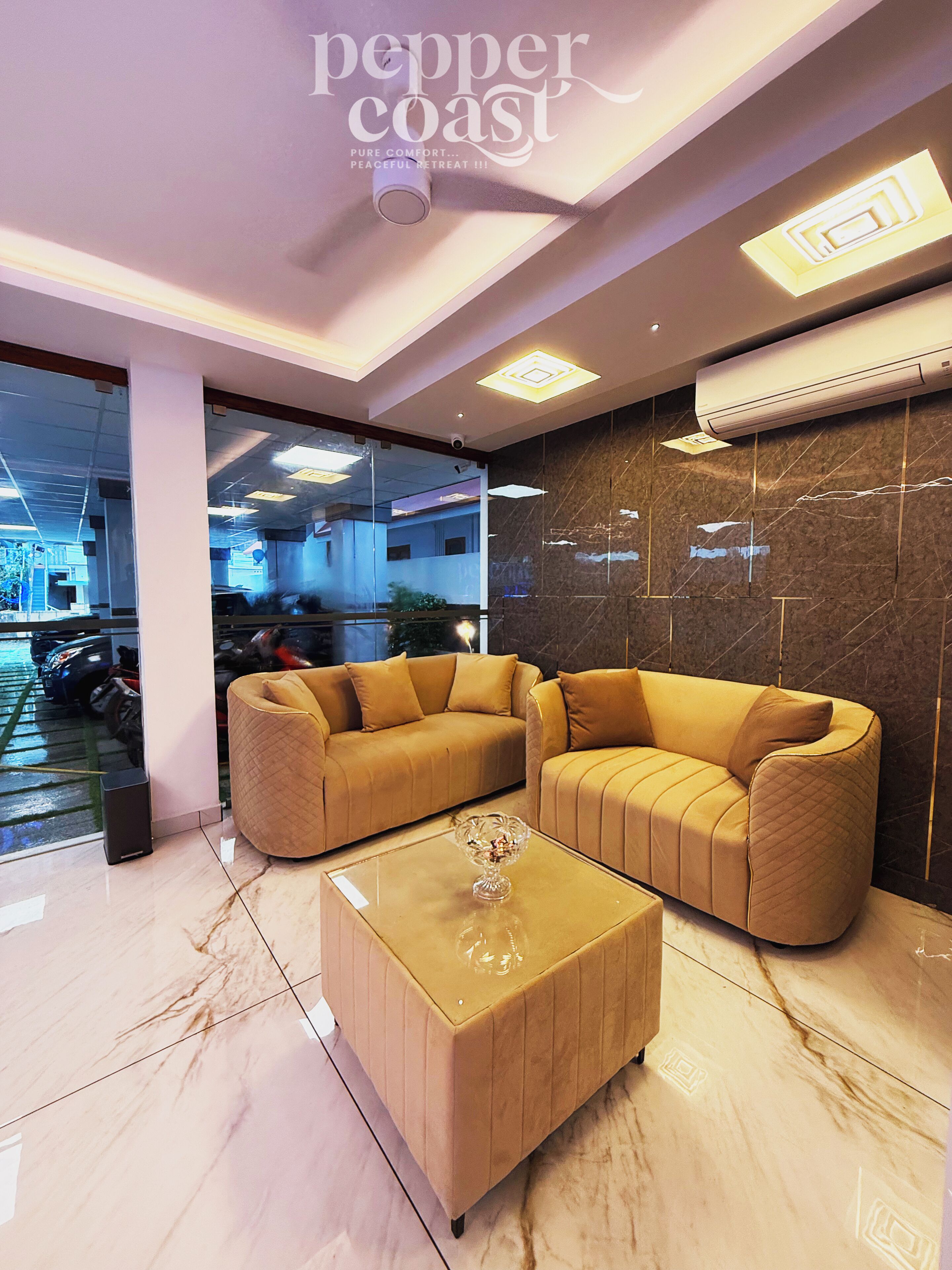 Sala de estar en el lobby