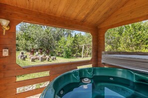 Cabin, 2 Bedrooms | Outdoor spa tub - Sistercreek Ranch - Other Cabin 2 Bedroom Cabin (Fredericksburg)