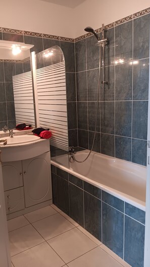 SĂšche-cheveux, serviettes fournies, papier toilette