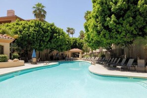 Outdoor pool, a heated pool - Escape 48! Heated Pool, Hot Tub, Fitness Center, walk to Coffee, Grocery (Phoenix)