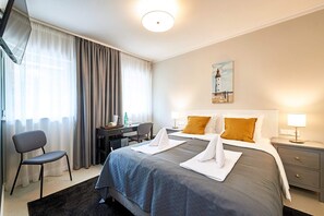 In-room safe, desk, blackout curtains, iron/ironing board