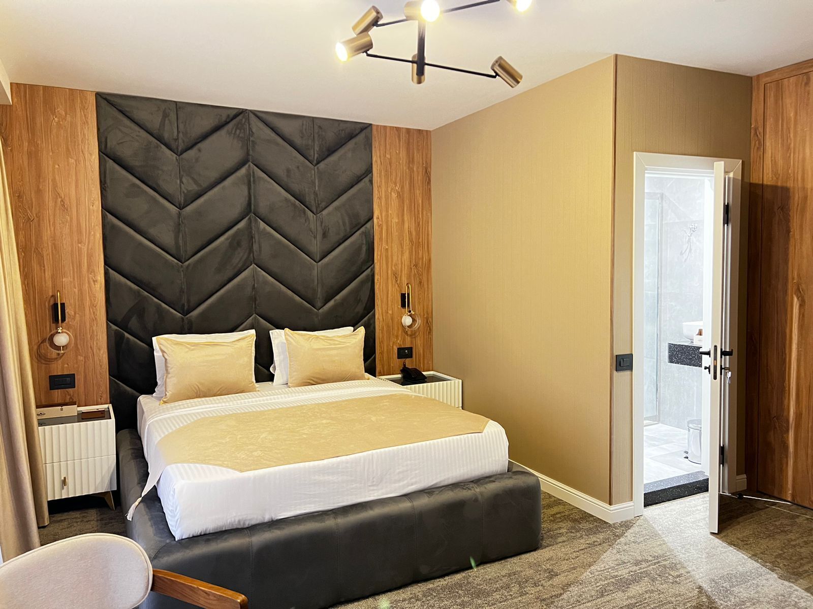 In-room safe, blackout curtains, soundproofing, iron/ironing board