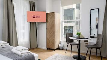1 bedroom, iron/ironing board, Internet, bed sheets