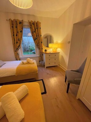 3 bedrooms, iron/ironing board, travel cot, WiFi