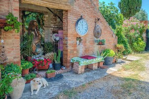 Loft, vista para o jardim | Terraço/pátio