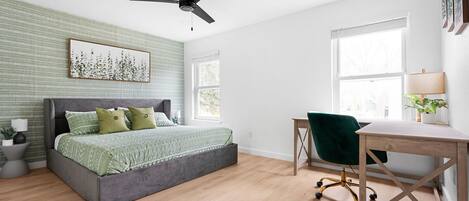 2 Schlafzimmer, Schreibtisch, Bügeleisen/Bügelbrett, WLAN