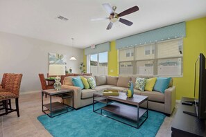 TV, DVD player, stereo, offices - Modern 4BR w Patio & Resort Pool Compass Bay 5102 (Kissimmee)