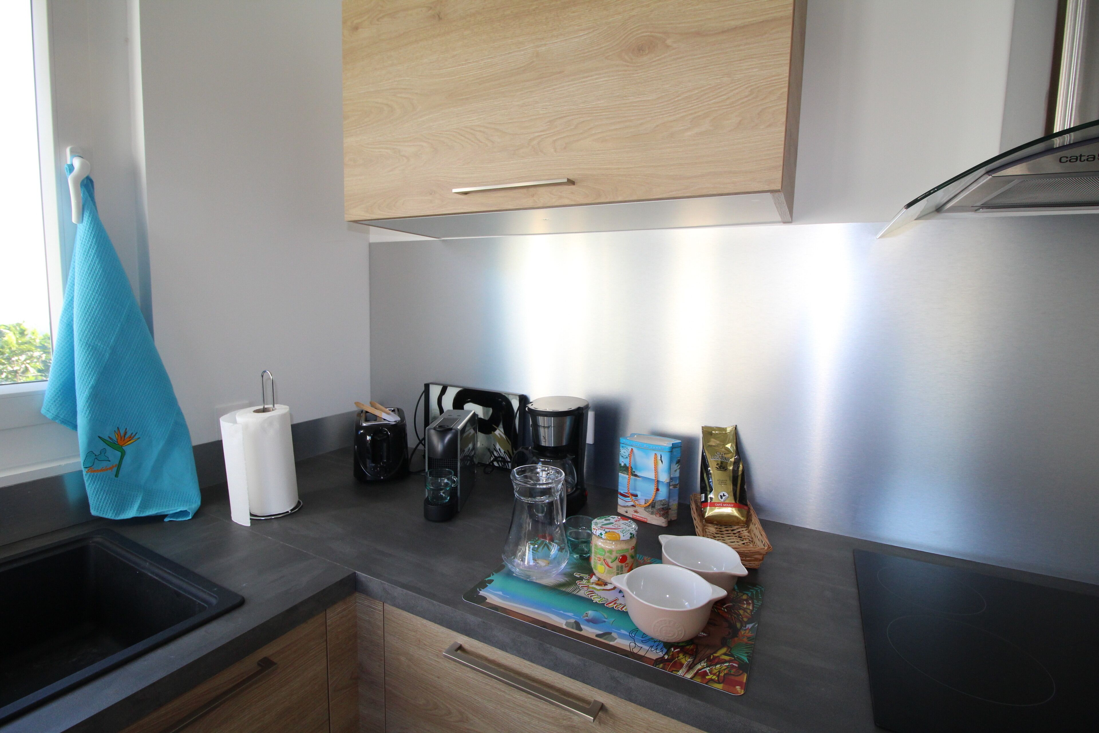 Full-size fridge, microwave, oven, stovetop