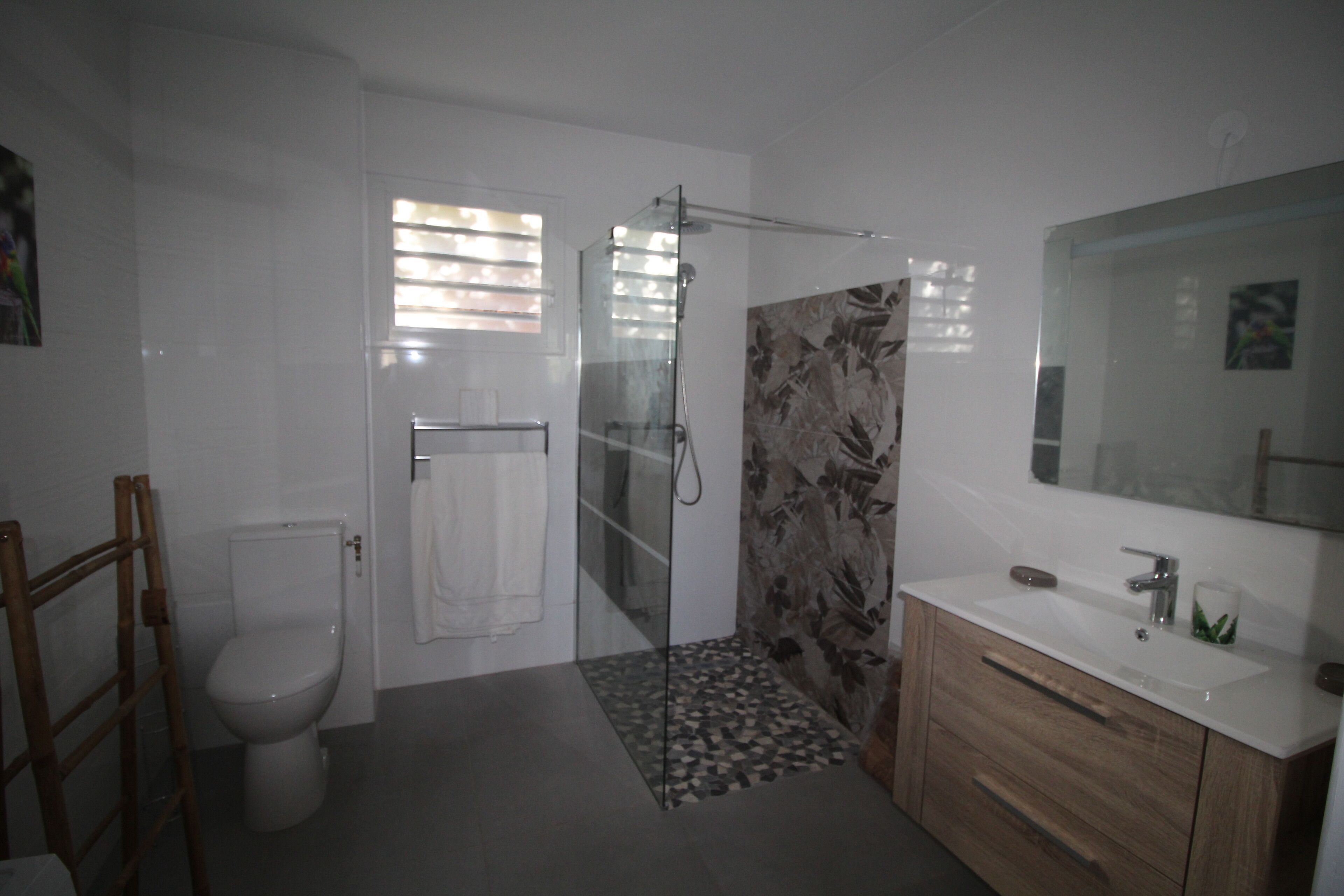 Villa Grand, 3 habitaciones, vista a la montaña (Les Saintes) | Baño | Secadora de cabello, jabón, papel de baño 