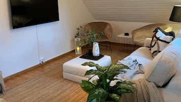 Télévision, cheminée