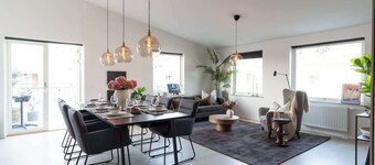 Chocolaty Warmth Home 3BR Flat with Cozy Balcony