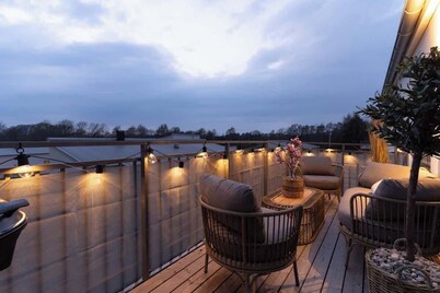 Spacious Home with Workspace and Cozy Balcony
