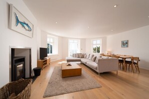 Télévision, cheminée